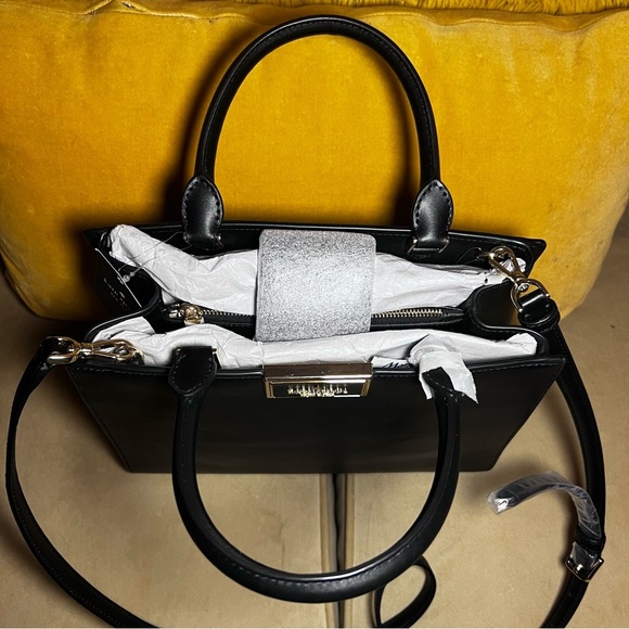 Kate Spade Black Reegan Smooth Leather Satchel - Picture 4 of 11